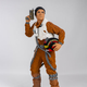 Varszegi’s model of Poe Dameron of The Force Awakens, rendered in Lego.
